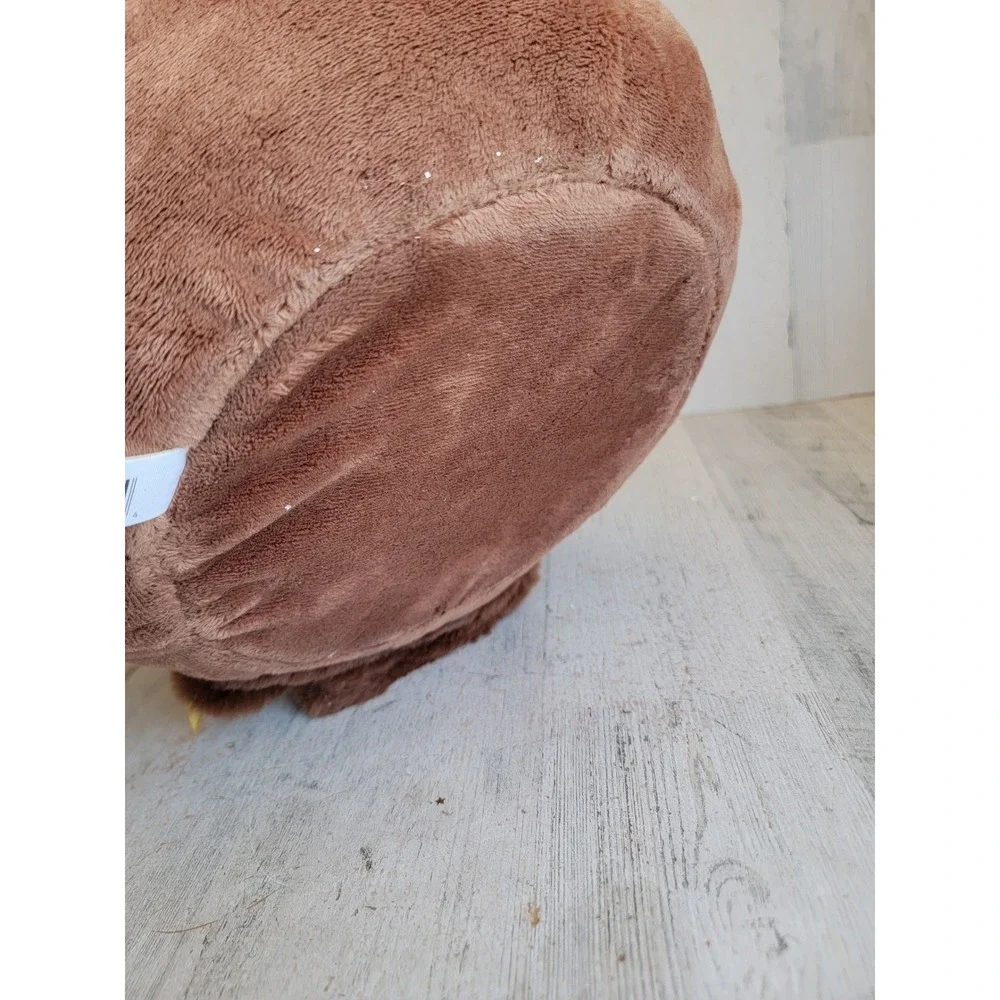 faux Chocolate Easter Bunny plush basket spring home decor rabbit bucket bow